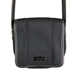 Coach Women's Crossbody Bag Black Neoprine Handbag Purse Adjustable Strap Zip OS